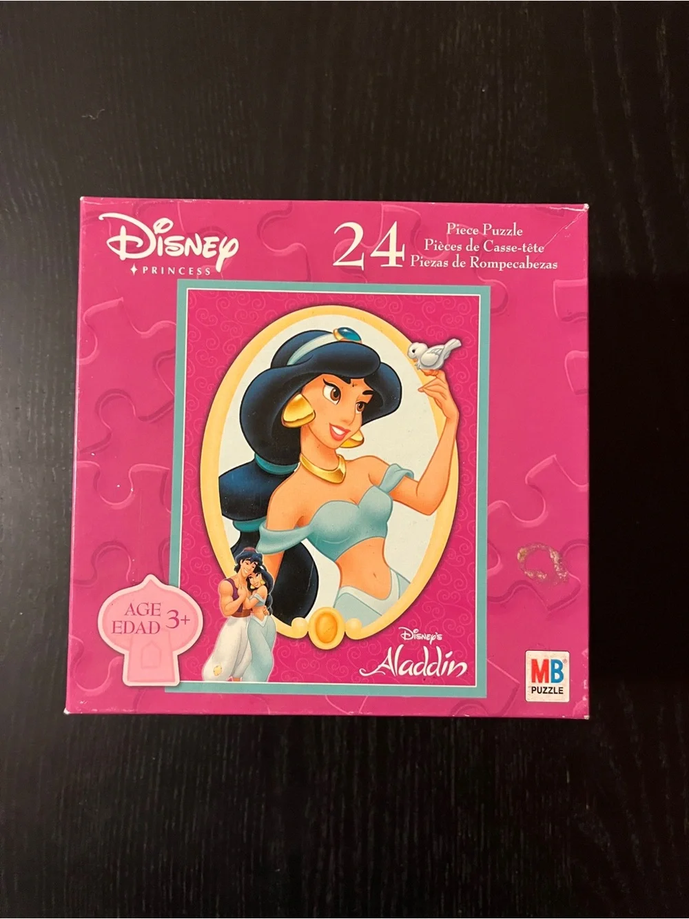 Disney Princess Aladdin Jasmine MB 24 Pc Puzzle 10x13